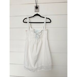 Strangers & Lovers Women’s Medium White Corset Back Sweetheart Neckline Dress